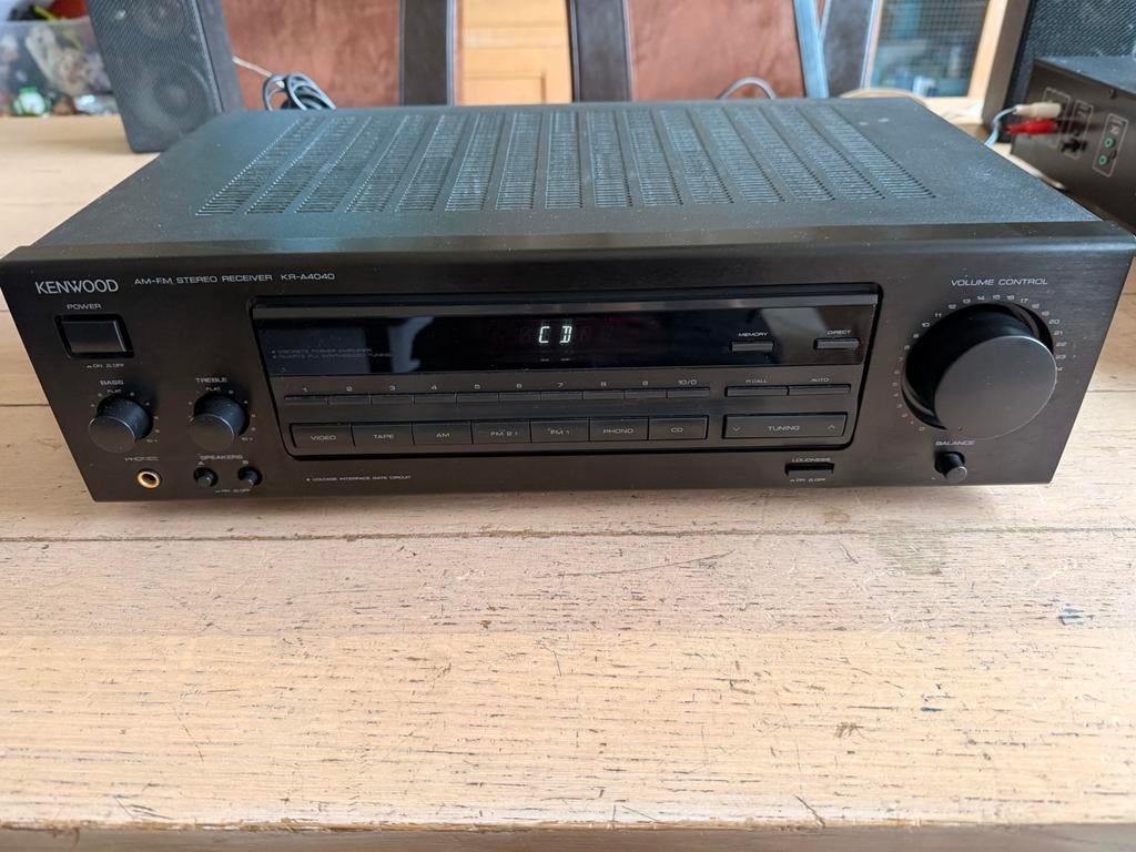 Kenwood kr-a4040 receiver zie foto’s, Audio, Tv en Foto, Versterkers en Receivers, Ophalen of Verzenden, Zo goed als nieuw, Stereo