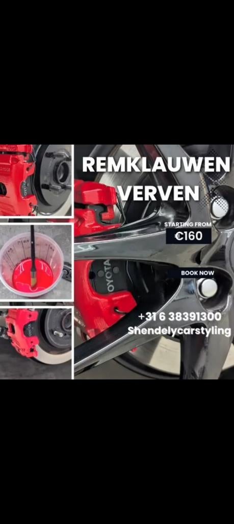 Remklauwen verven prijs 160
