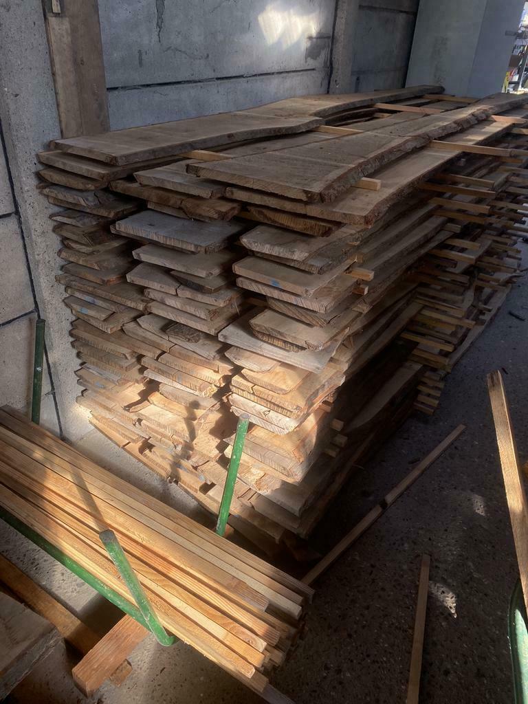 Eiken schaaldelen 21,27,40,52,62 & 80mm gedroogd, Doe-het-zelf en Verbouw, Hout en Planken, Ophalen, Minder dan 25 mm, Eiken, Nieuw