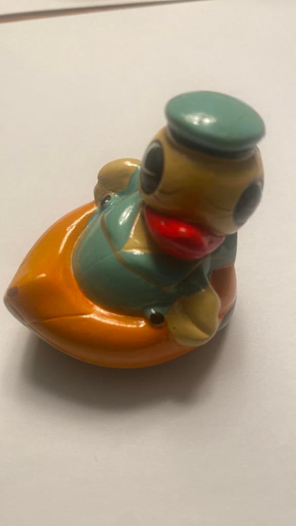 Vintage puntenslijper, eend in bootje, Verzamelen, Ophalen, Zo goed als nieuw