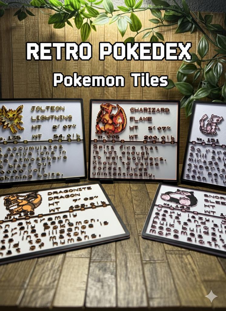 Pokémon Pokédex Gen 1 3D Figuur Displays, Hobby en Vrije tijd, Ophalen of Verzenden, Nieuw, Overige typen