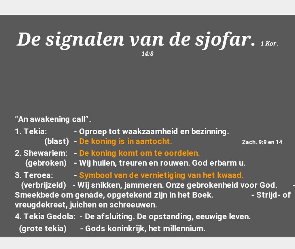 het belang van de shofar., Ophalen of Verzenden