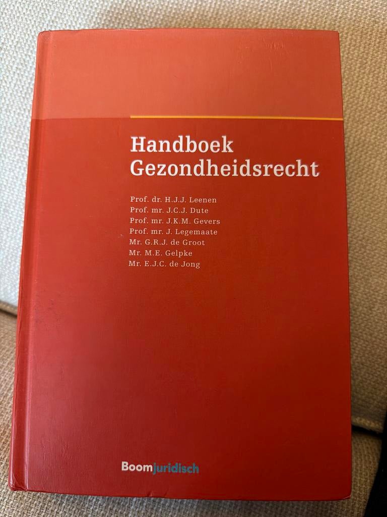 Handboek Gezondheidsrecht, Boeken, Ophalen of Verzenden, Beta, WO