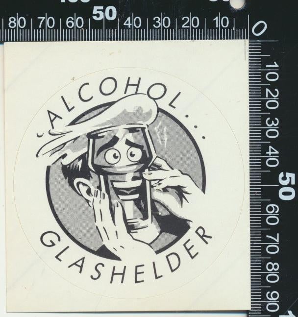 Sticker: Alcohol Glashelder, Verzamelen, Stickers, Zo goed als nieuw, Auto of Motor, Ophalen of Verzenden