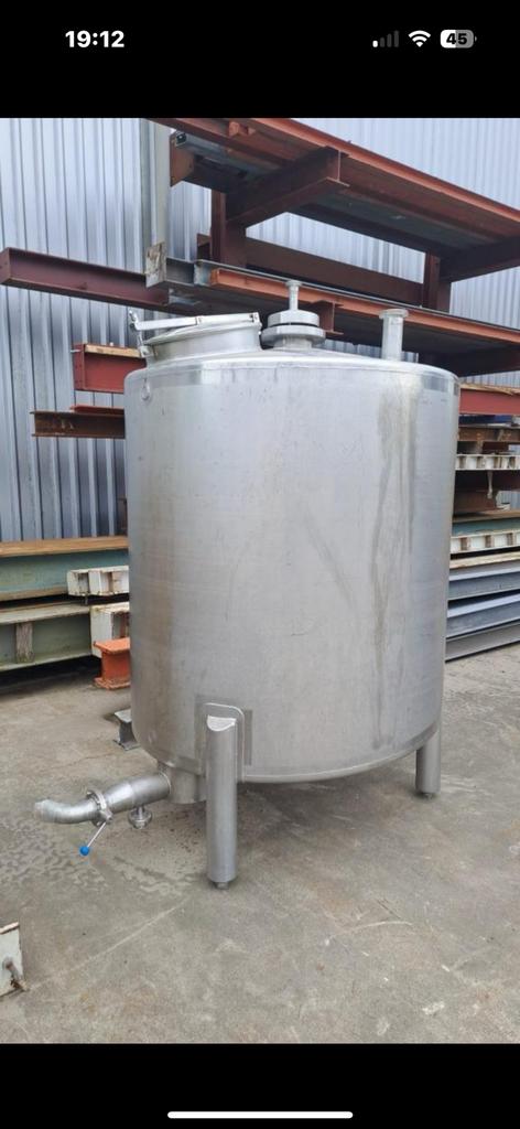 Rvs | tank | opslag | ton | 3000 | liter | opslagtank, Tuin en Terras, Regentonnen, 150 liter of meer, Ophalen, Zo goed als nieuw