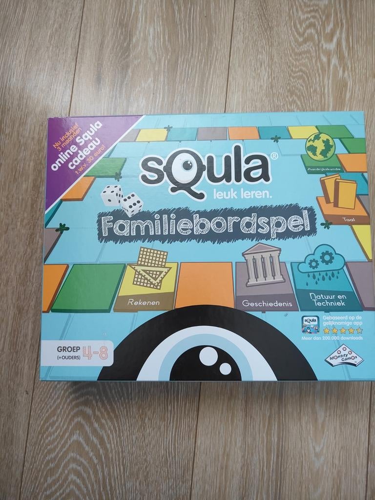 Squla Educatief Bordspel - Groep 4 t/m 8, Hobby en Vrije tijd, Gezelschapsspellen | Bordspellen, Ophalen of Verzenden, Zo goed als nieuw