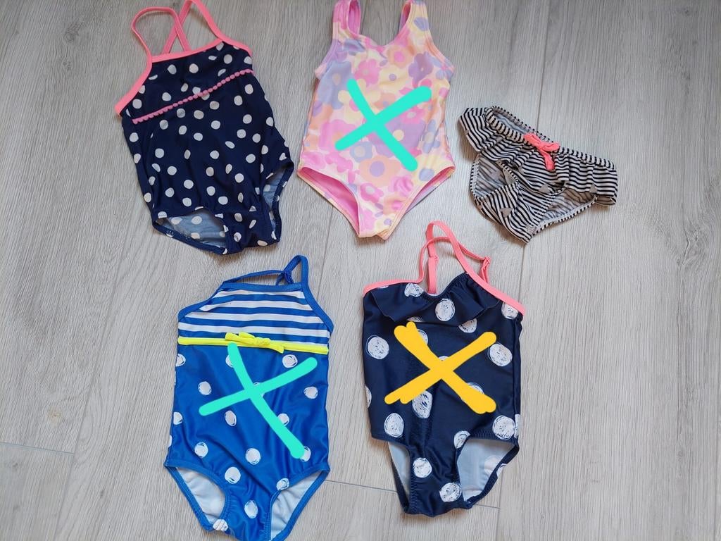 Badpak maat 62/68 meisje badpakken zwembroeken, Kinderen en Baby's, Babykleding | Maat 62, Ophalen of Verzenden, Zo goed als nieuw