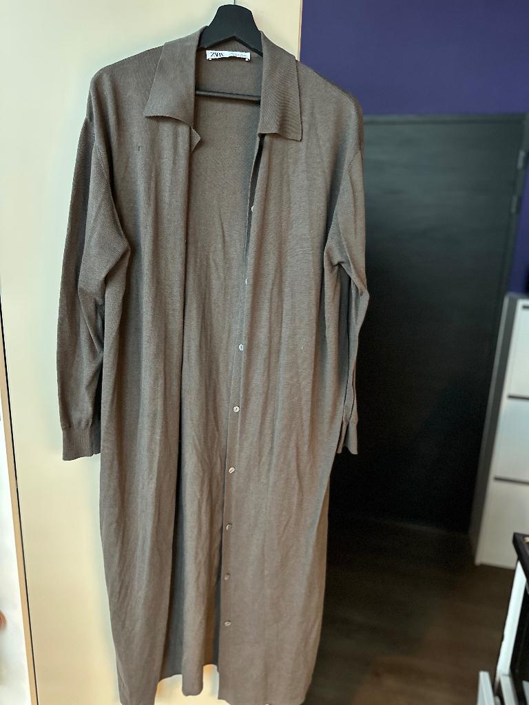 Lang vest bruin ZARA maat S, Bruin, Verzenden, Zara, Zo goed als nieuw