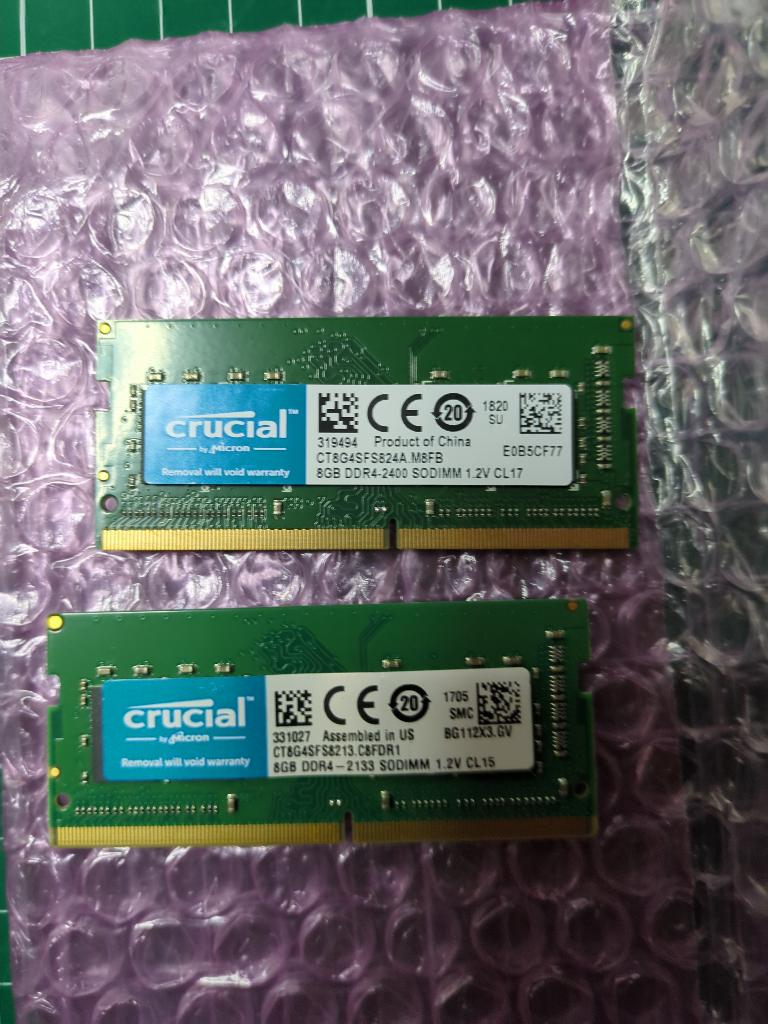 2x 8GB DDR4 SODIMM, DDR4, 8 GB, Ophalen of Verzenden, Zo goed als nieuw