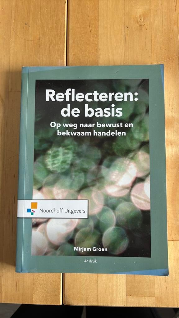 Mirjam Groen - Reflecteren de basis, Boeken, Zo goed als nieuw, Mirjam Groen, Alpha, HBO