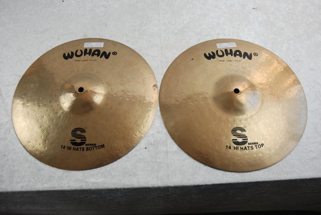 Wuhan S-serie hihat bekkens 1056/1131gr 14 inch  <25250387>, Muziek en Instrumenten, Gebruikt, Wuhan, ., Drums of Percussie