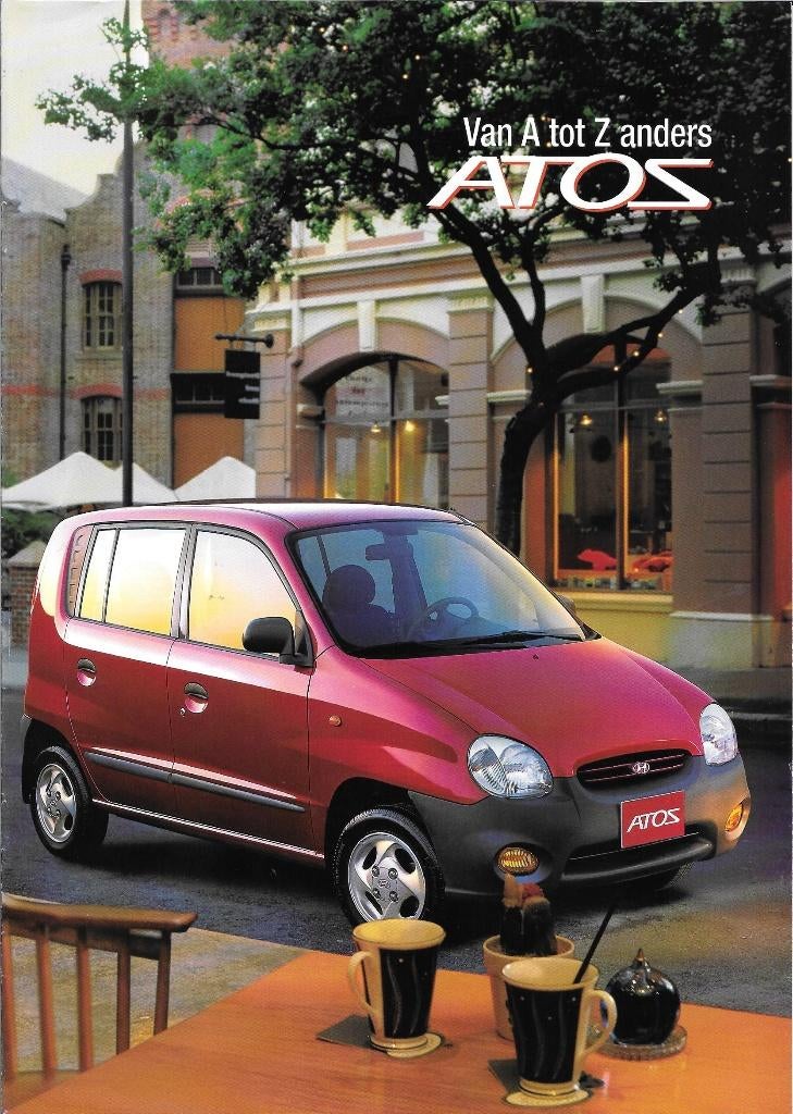 Folder Hyundai Atos, maart 1999, Ophalen of Verzenden, Nieuw, Overige merken