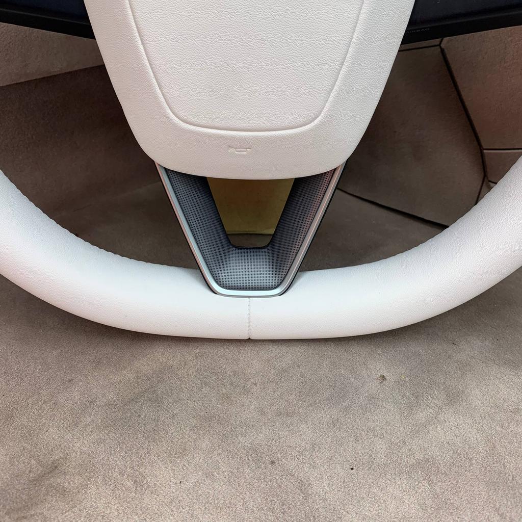 Stuurwiel Stuur Tesla model 3 Wit leer NIEUW BEKLEED, Auto-onderdelen, Besturing, Nieuw, Ophalen of Verzenden