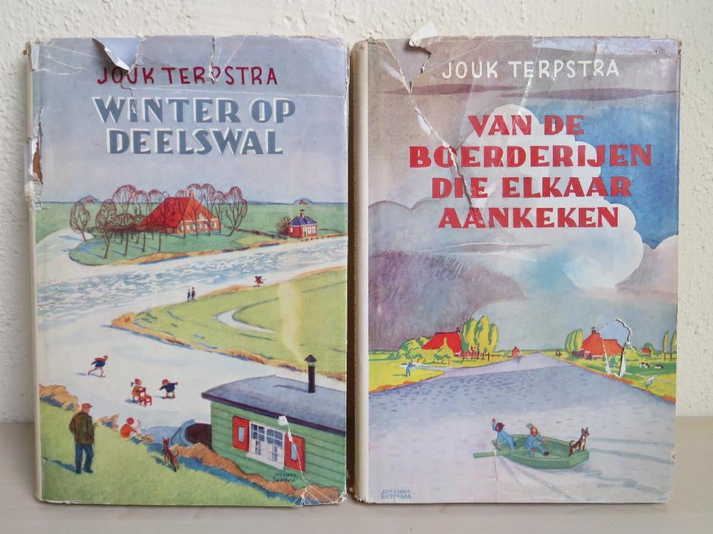 Deel 2 en 3 van de Deelswal serie. Jouk Terpstra. Jaren '50, Gelezen, Fictie algemeen, Jouk Terpstra, Ophalen of Verzenden