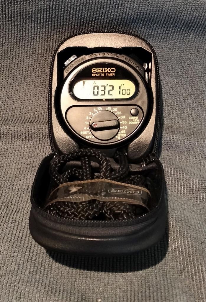 Vintage Seiko S321 4010 Sport Timer - Bijna Nieuwstaat, Sport en Fitness, Ophalen of Verzenden, Zo goed als nieuw