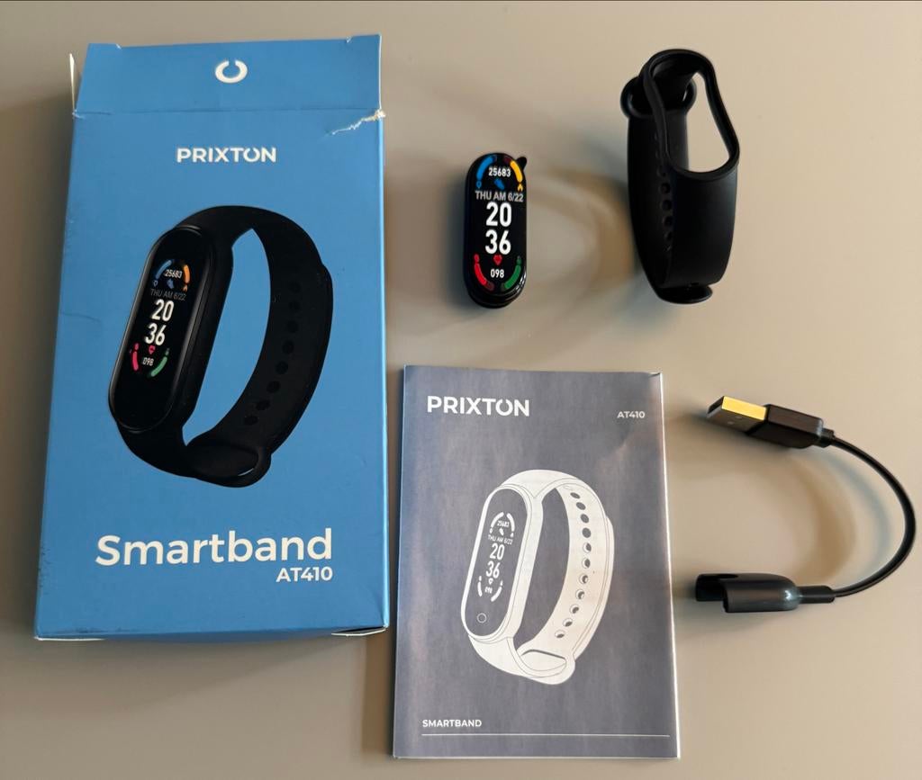 Prixton Smartband AT410 - Nieuw!, Zwart, Nieuw, Ophalen of Verzenden, Waterdicht