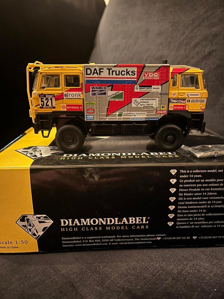 Dakar DAF Dubbelekop van Jan de Rooy 521 van 1984, Verzenden, Nieuw, Bus of Vrachtwagen, Tekno