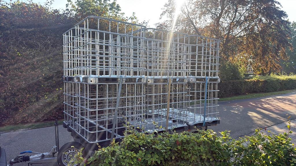 IBC kuubs kratten/kooien brandhout opslag, Minder dan 3 m³, Ophalen