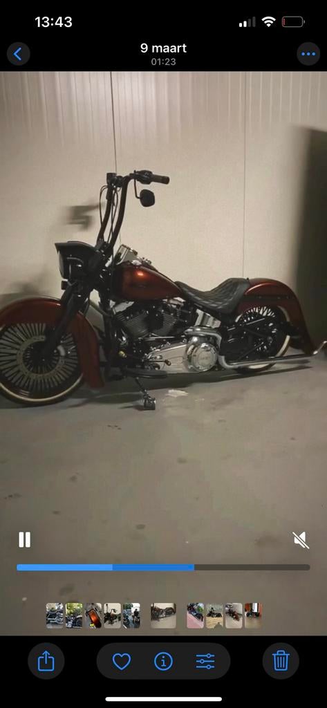 Harley Davidson softail Heritage Chicano, 1688 cc, 2 cilinders, Particulier, Meer dan 35 kW