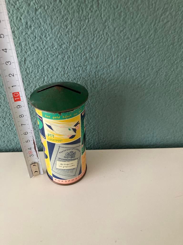Spaarpot rijkspostspaarbank, Ophalen of Verzenden, Gebruikt, Steen, Aardewerk of Keramiek, Overige thema's