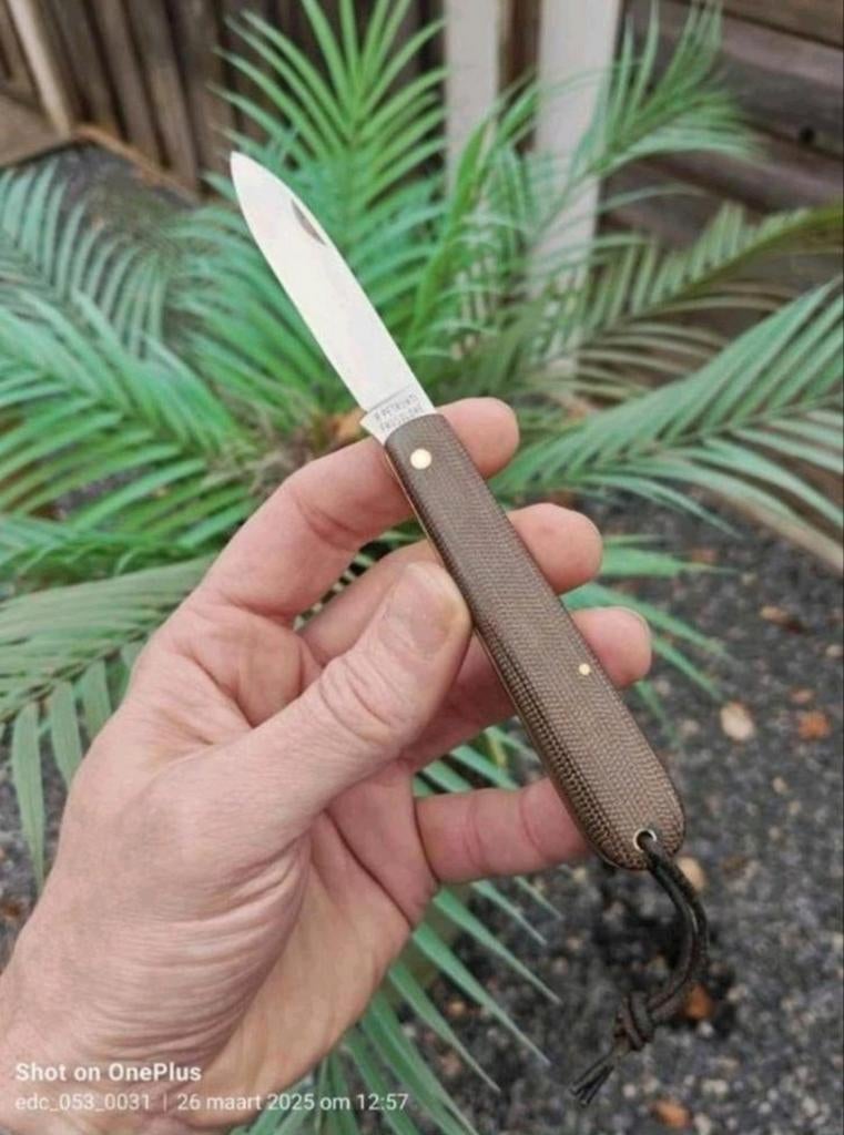 Sfilato (coltello da tasca) Micarta Loveless zakmes., Verzamelen, Overige Verzamelen, Nieuw, Ophalen of Verzenden