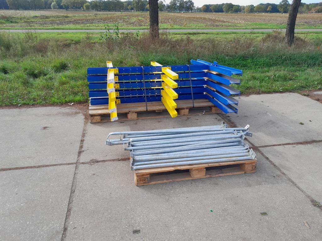 Draagarmstelling dubbelzijdig 2.0x1.75x4.8 als nieuw., Ophalen of Verzenden