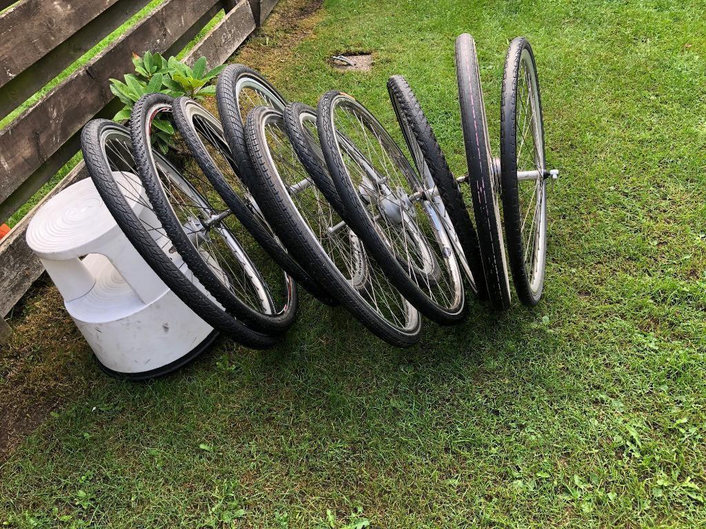 tk:25,00 e verschillende fiets voorwiel/en 28 inch 26 inch, Wiel, Gebruikt, Shimano Nexus, Ophalen of Verzenden