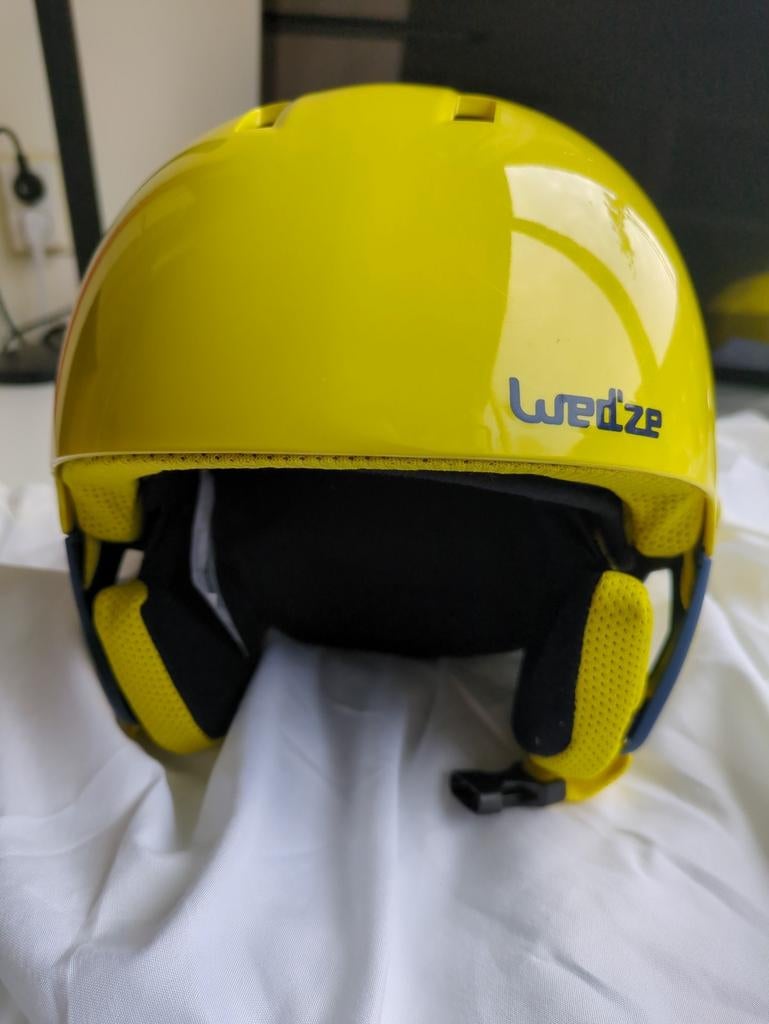 Gele Wedze Skihelm - Zo goed als nieuw, Overige merken, Overige typen, Ophalen of Verzenden, Zo goed als nieuw
