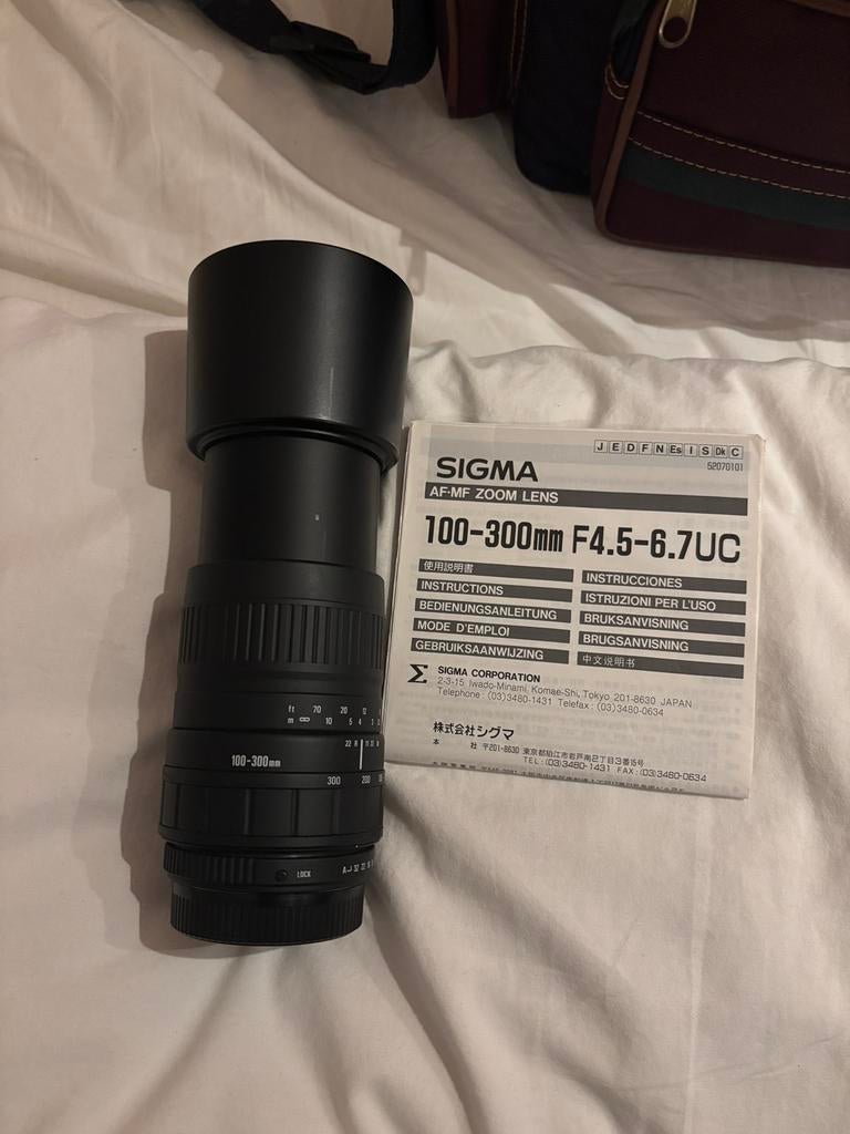 Sigma AF-MF zoom lens 100-300mm F4.5-6.7UC, Ophalen of Verzenden, Zo goed als nieuw, Telelens, Zoom