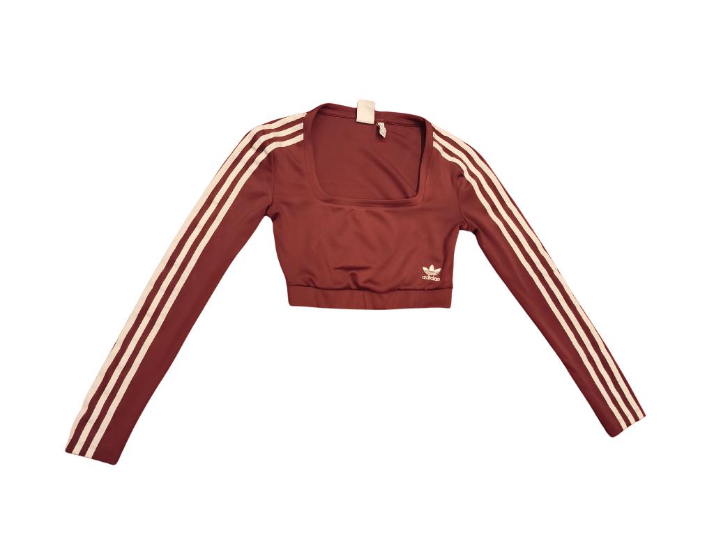 Adidas Originals Adicolor Classics Primeblue Crop Top, Maat 38/40 (M), Zo goed als nieuw, Rood, Verzenden