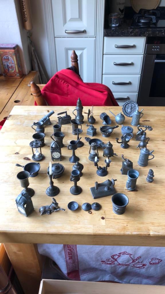 40 tinnen figuurtjes, Antiek en Kunst, Antiek | Tin, Ophalen
