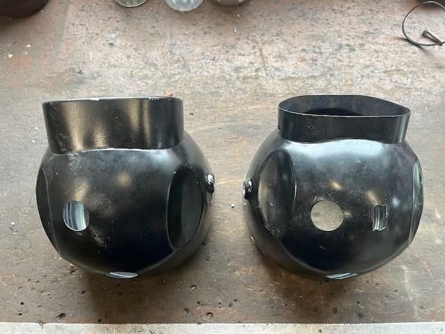 Koplamp-huizen (2) incl. chroom ring Honda CB72-77 (?), Motoren, Onderdelen | Honda, Gebruikt, Ophalen of Verzenden