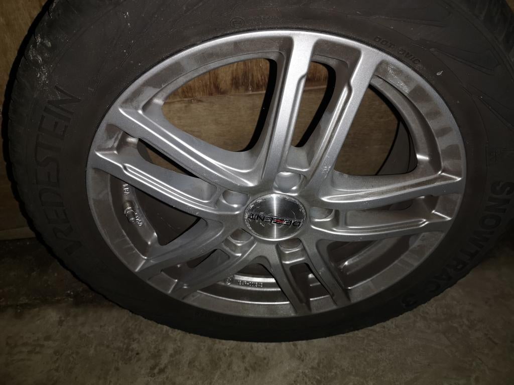 Winterbanden met velg - 16 inch Mercedes B180, Gebruikt, 16 inch, Banden en Velgen, Personenwagen