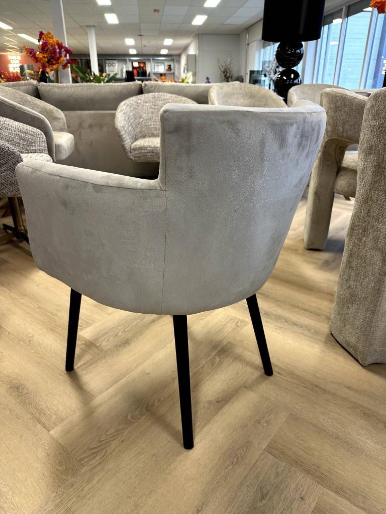 ACTIE - Luxe Velvet Eetkamerstoel Braga Khaki Beige NIEUW, Huis en Inrichting, Stoelen, Overige kleuren, Drie, Info@oosterbaanwonen.nl