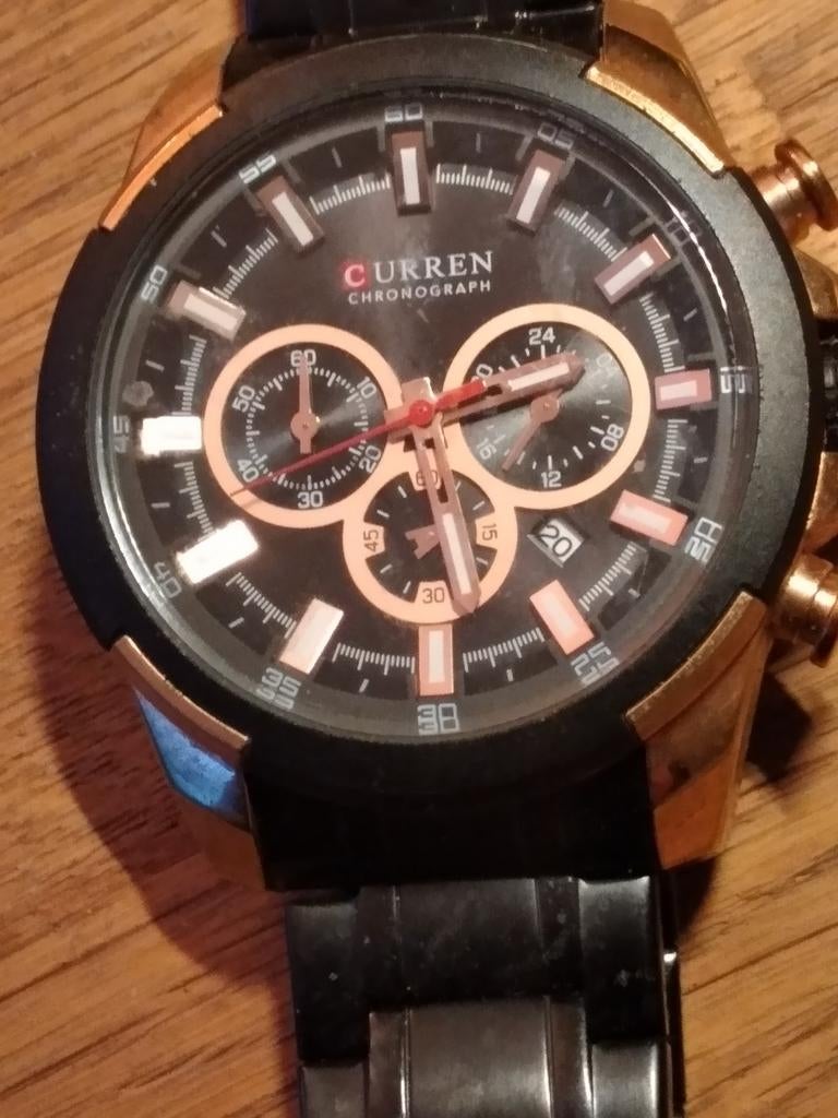 Curren Horloge met Metalen Band, Overige merken, Staal, Staal, Polshorloge