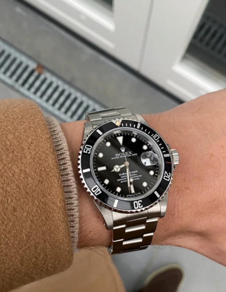 Rolex Submariner Date ref. 16610 Service + polish + garantie, Staal, Polshorloge, Ophalen of Verzenden, Zo goed als nieuw