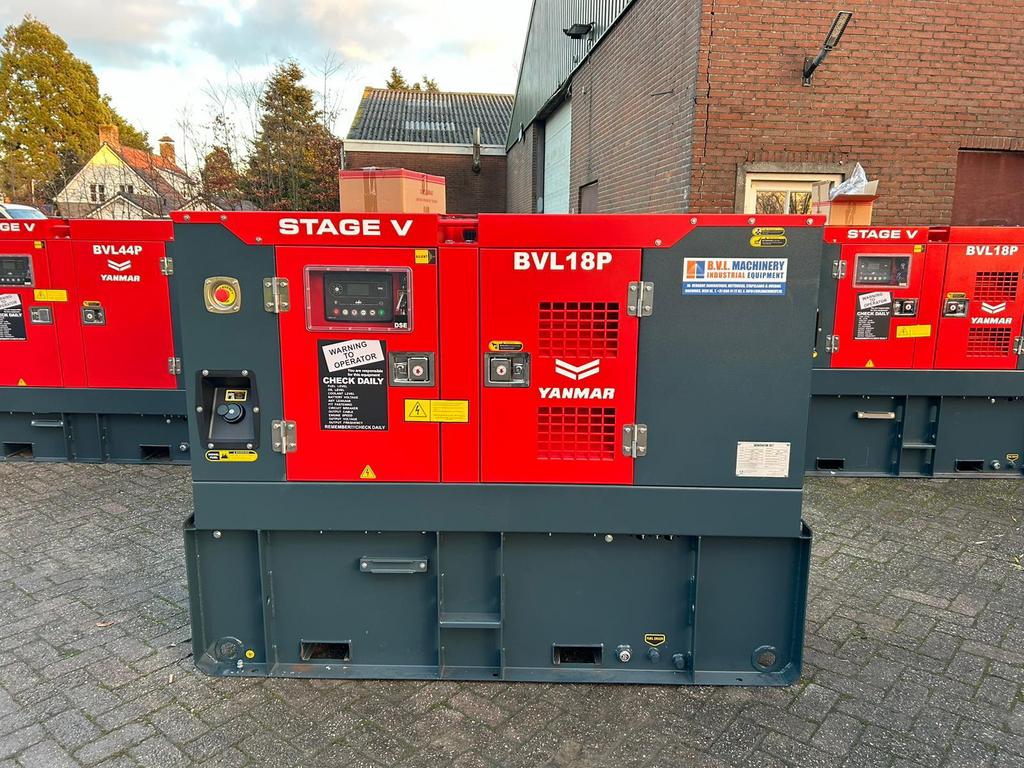 NieuwYanmar  BVL 18 P 17,5–25 kVA aggregaat Grote Tank, Doe-het-zelf en Verbouw, Aggregaten, Geluidgedempt, Nieuw, 10 tot 30 kVA