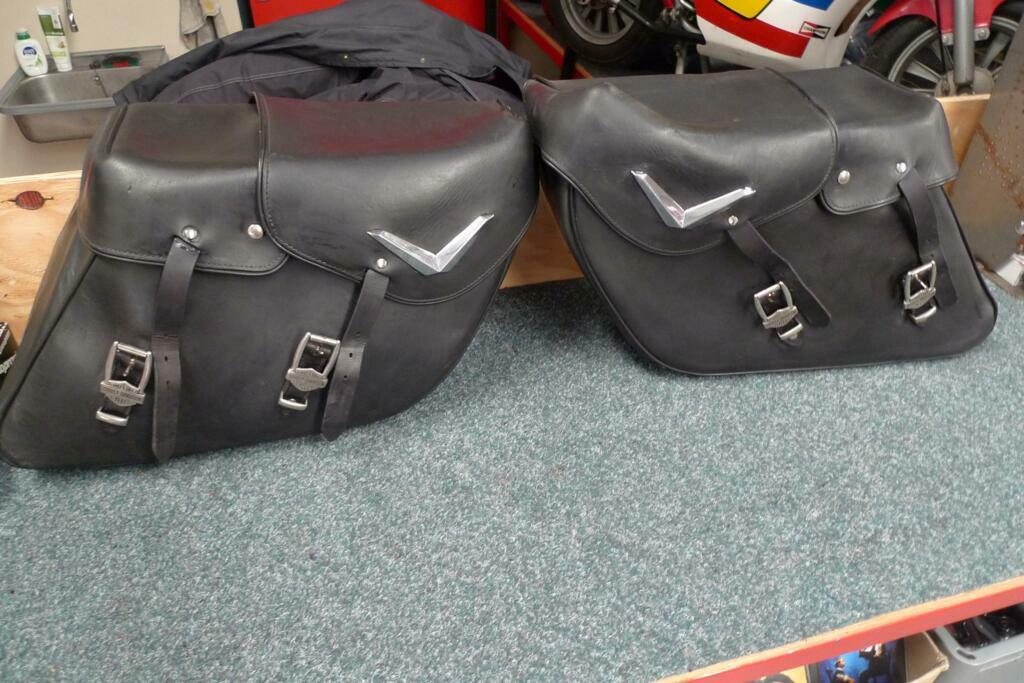 Kofferset  Harley Davidson Leren tassen flhr, Motoren, Onderdelen | Harley-Davidson, Ophalen, Gebruikt