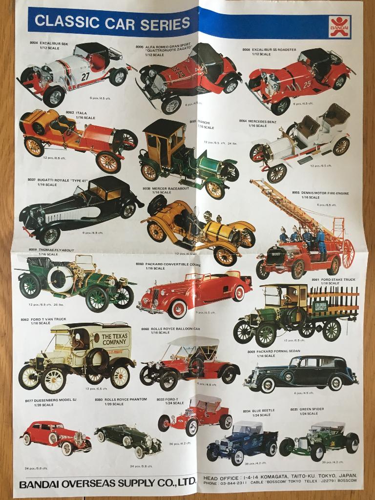 Nooteboom, Bandai Grip, Polistil Rolls Royce brochure folder, Ophalen of Verzenden, Auto, Overige merken
