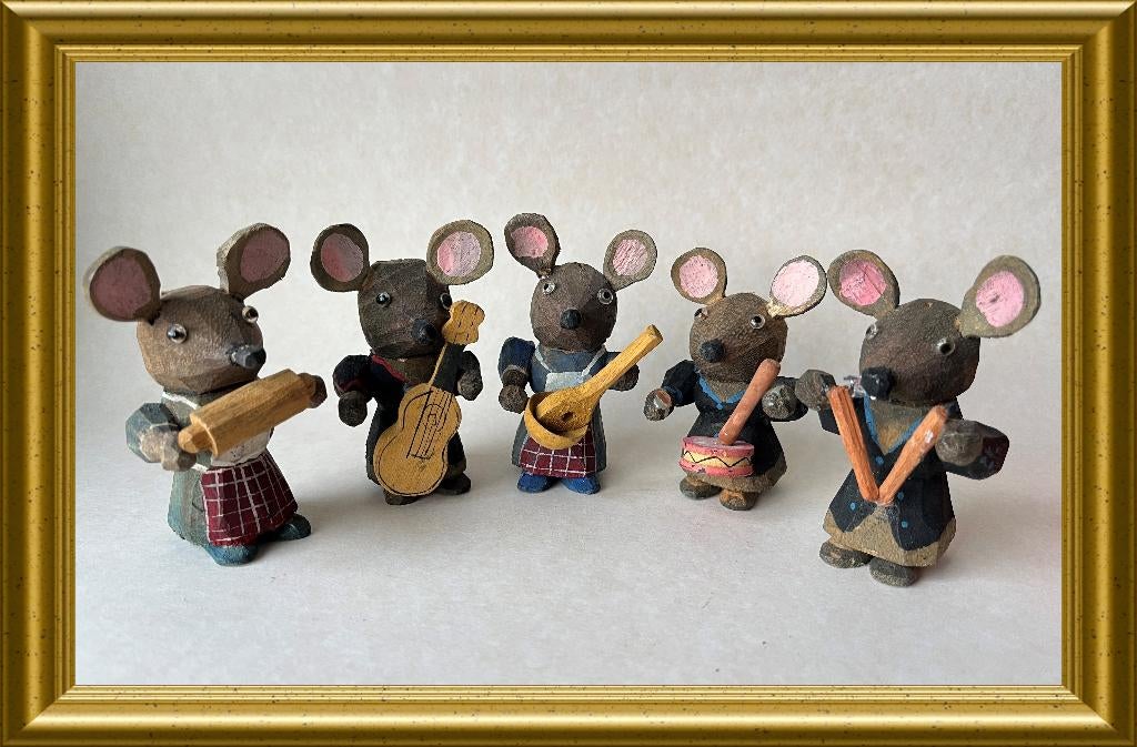 Kleine houten muizen, muis, Ophalen of Verzenden