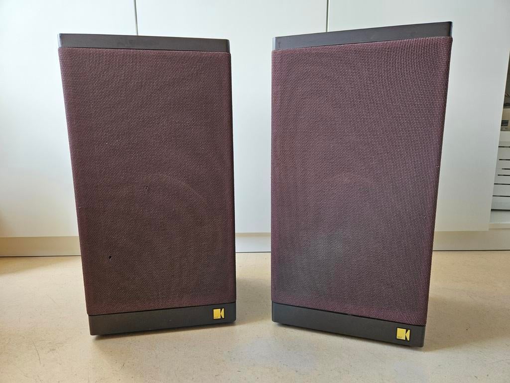 KEF 303 Series II Speakers - Klassiek Geluid, Gebruikt, Minder dan 60 watt, Front, Rear of Stereo speakers, Ophalen