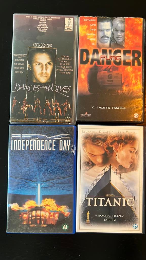 VHS videobanden diverse titels, Alle leeftijden, Ophalen of Verzenden, Zo goed als nieuw, Overige genres