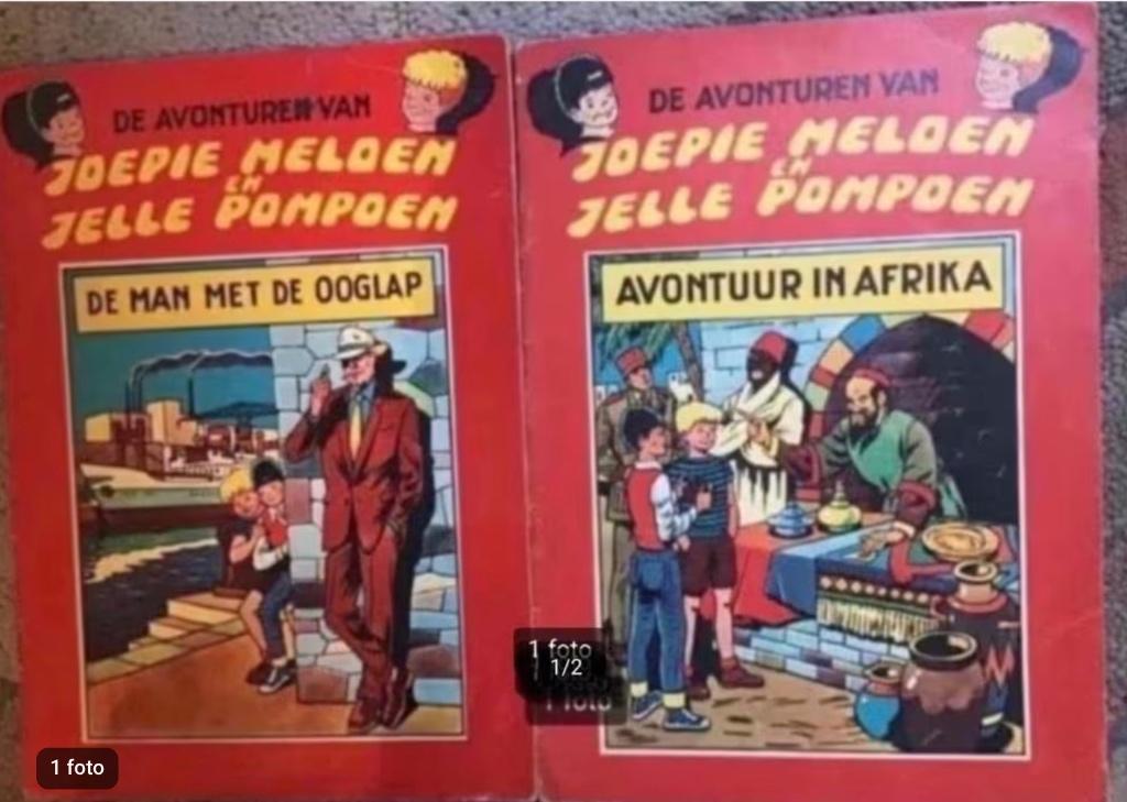 2 delen Joepie Meloen en Jelle Pompoen uit 1964., Meerdere stripboeken, Ophalen of Verzenden, Gelezen