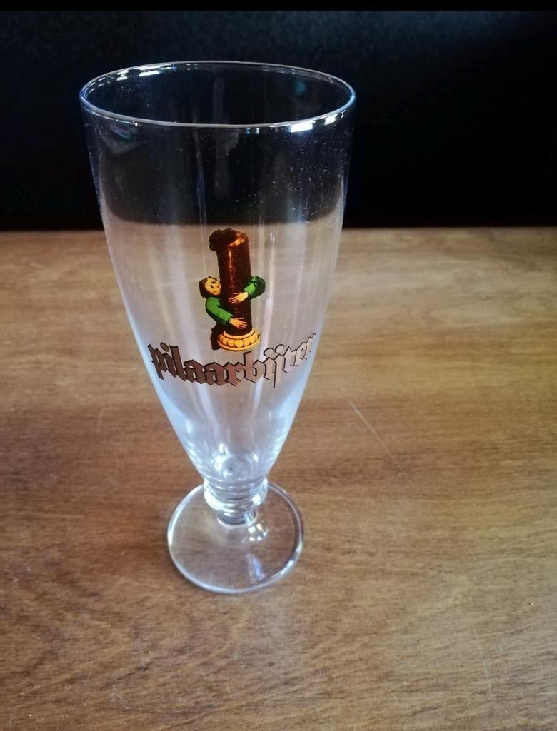 Pilaarbijter bier glazen (set van 4) nieuw, Ophalen of Verzenden, Nieuw, Bierglas