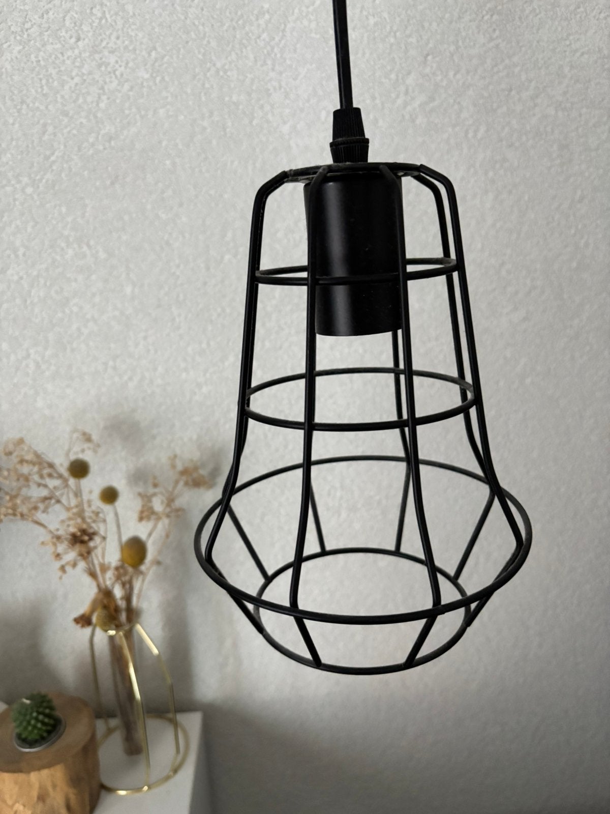 Industriële lamp zwart, Ophalen of Verzenden, Zo goed als nieuw