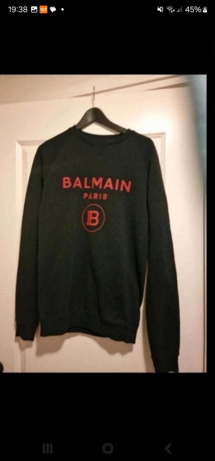 Mooie Balmain trui maat M, Balmain, Maat 48/50 (M), Zwart, Ophalen of Verzenden