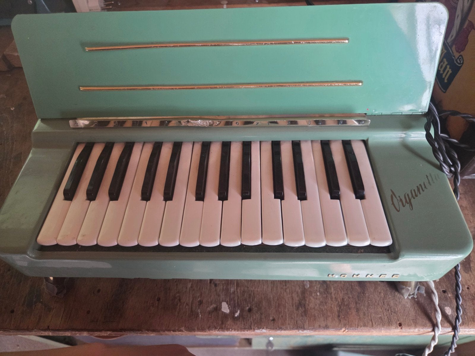 Antiek elektrisch Hohner Organetta orgel, werkend en mooi, Ophalen, Gebruikt, 1 klavier, Orgel