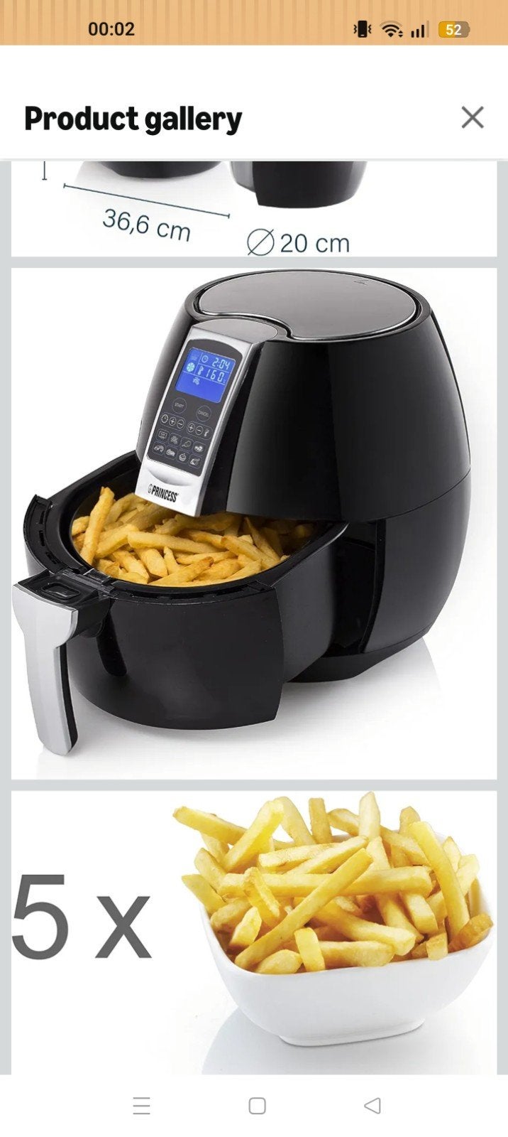 princess airfryer