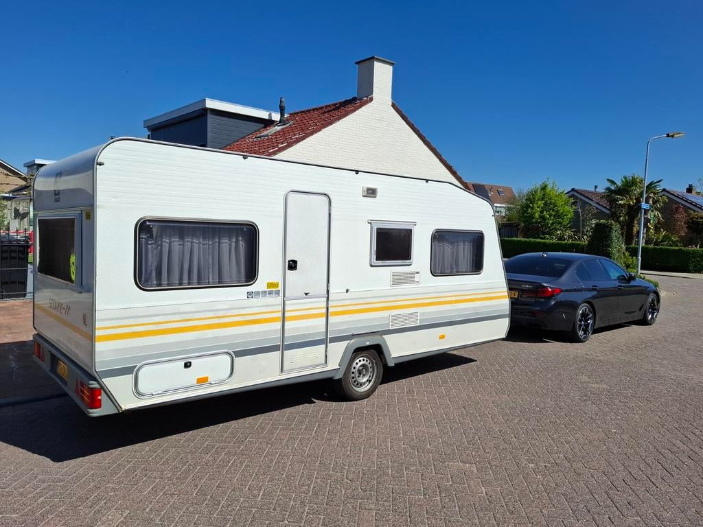 Knaus Sudwind-M 450, Caravans en Kamperen, Caravans, Rondzit, Particulier, Knaus, Douche