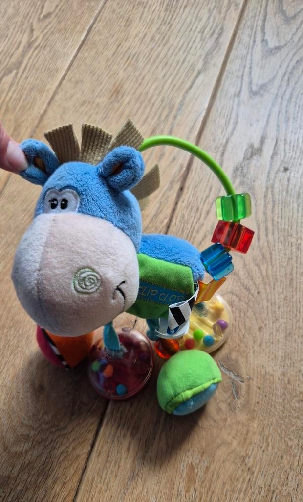Playgro Zebra Rammelaar met Geluid en Bijtringen, Ophalen of Verzenden, Zo goed als nieuw, Rammelaar, Met geluid